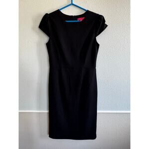 Betsey Johnson Cap Sleeve Black dress
